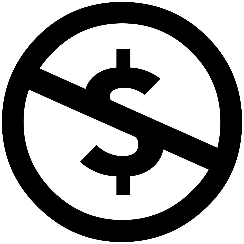 Non Commercial icon (nc)